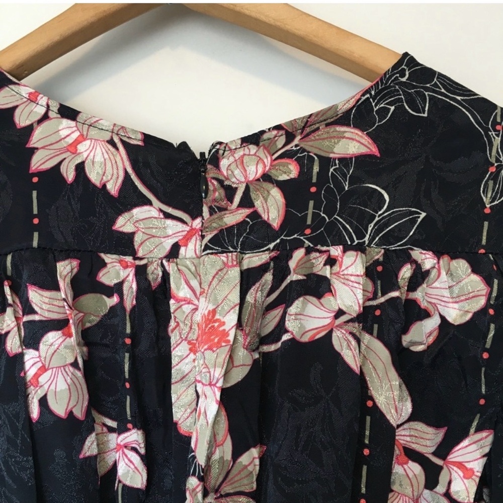 Anthropologie Harlyn Floral Boho Wide Leg Jumpsuit Balloon Sleeve S - Picture 7 of 14